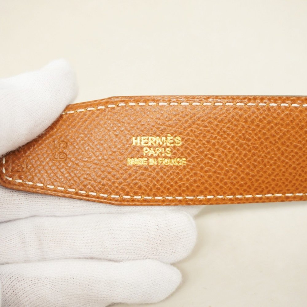 Hermes Hermès Constance Belt, Box Calf Leather, Black and Gold, A Stamp, Wome... - Picture 2 of 7